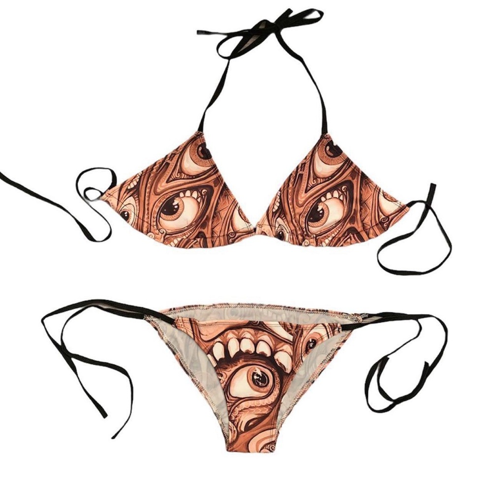 Funky Brown Eyes Sexy Bikini
